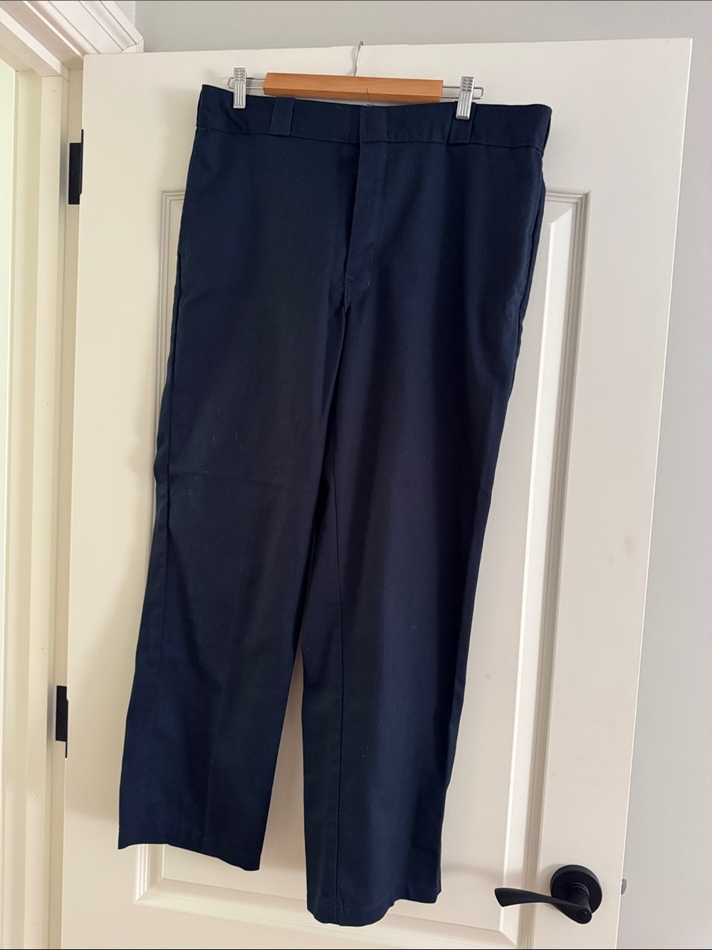 Dickies Men's Navy Straight-Leg Dress Pants 38 30